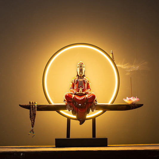 Ceramic Buddha Incense Burner