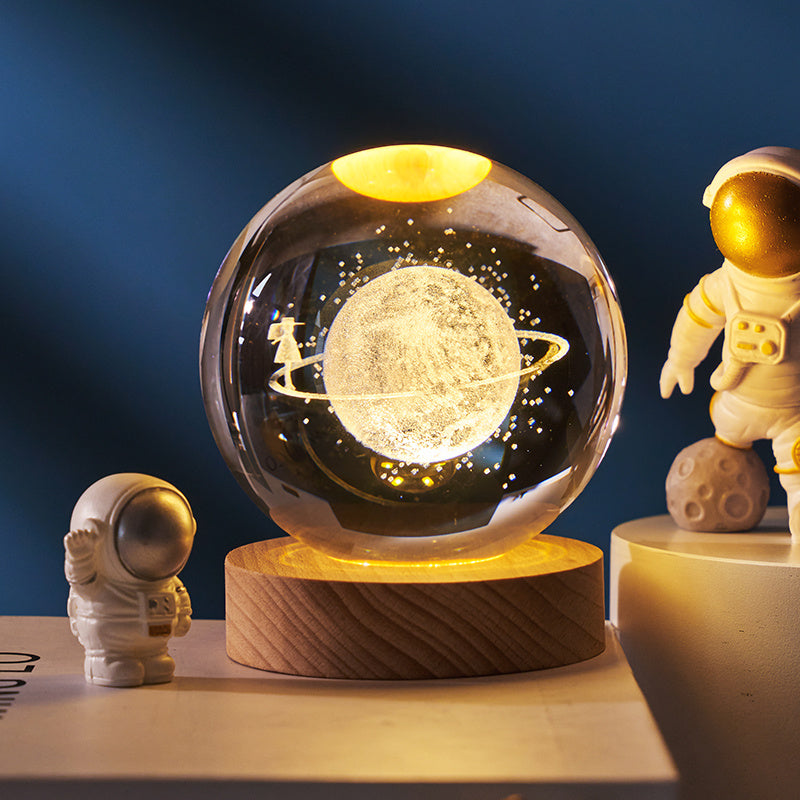 Starry Sky Luminous Crystal Ball Ins Wind Healing Desktop Creative Decoration Birthday Gift