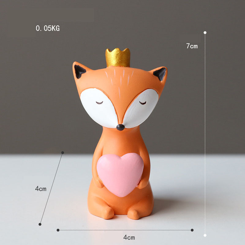 Ornaments Desktop Living Room Children Nordic Creative Animal Resin