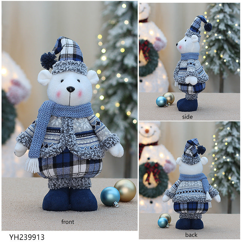 Decorative Ornaments Sea Blue Bear Doll