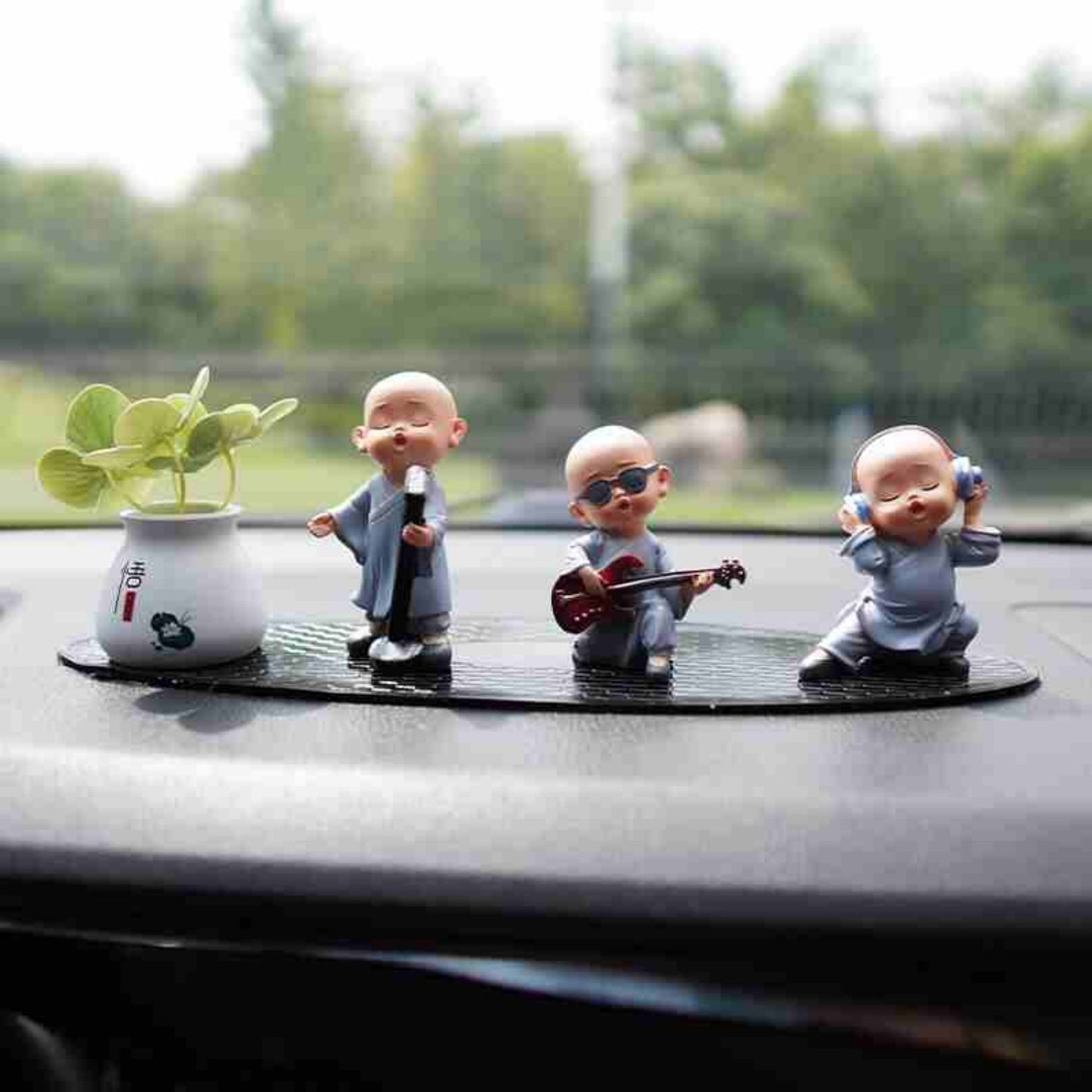 Car Ornament Creative Band Little Monk