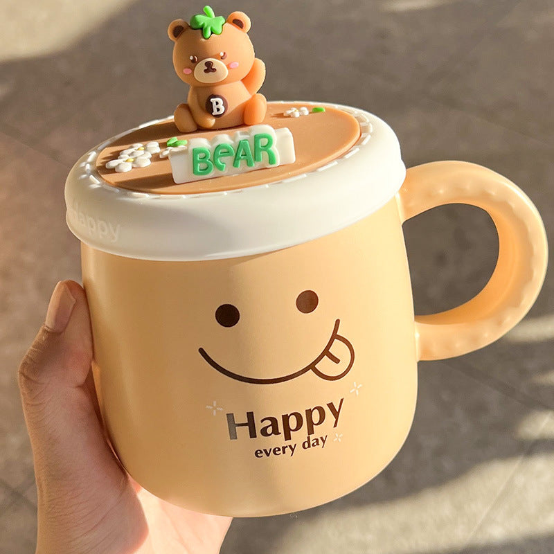 Women's Mug With Lid Ceramic