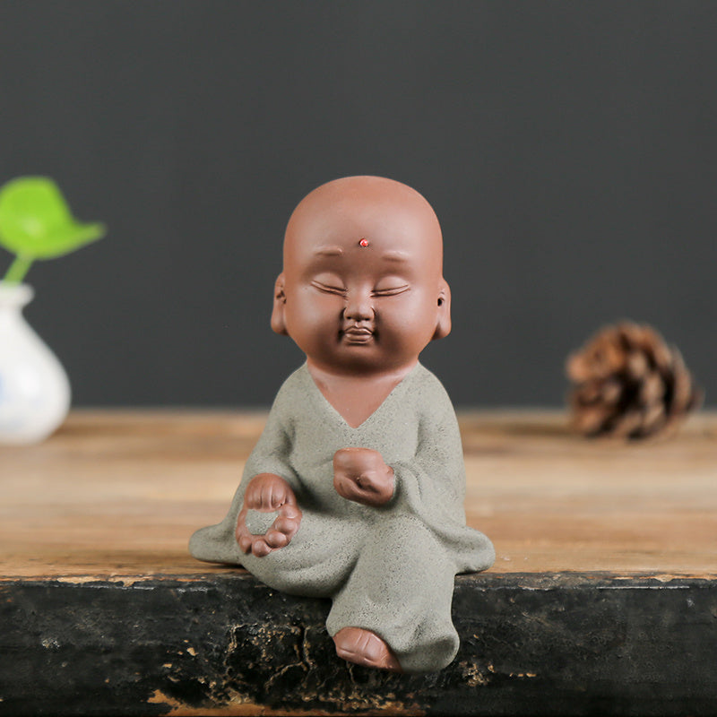 Creative Ceramic Small Monk Zen Ornaments