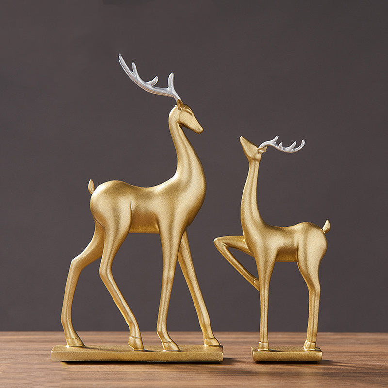 Couple Deer Ornaments Nordic Modern Light Luxury