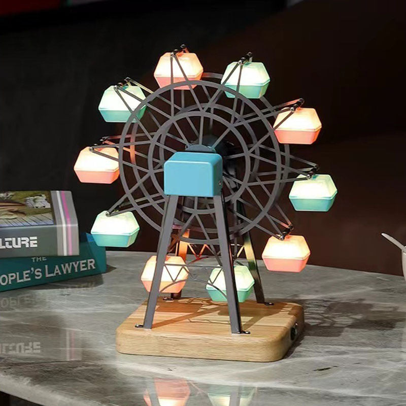 Ferris Wheel Home Decorative Creative Small Night Lamp Rotating Atmosphere Lamp