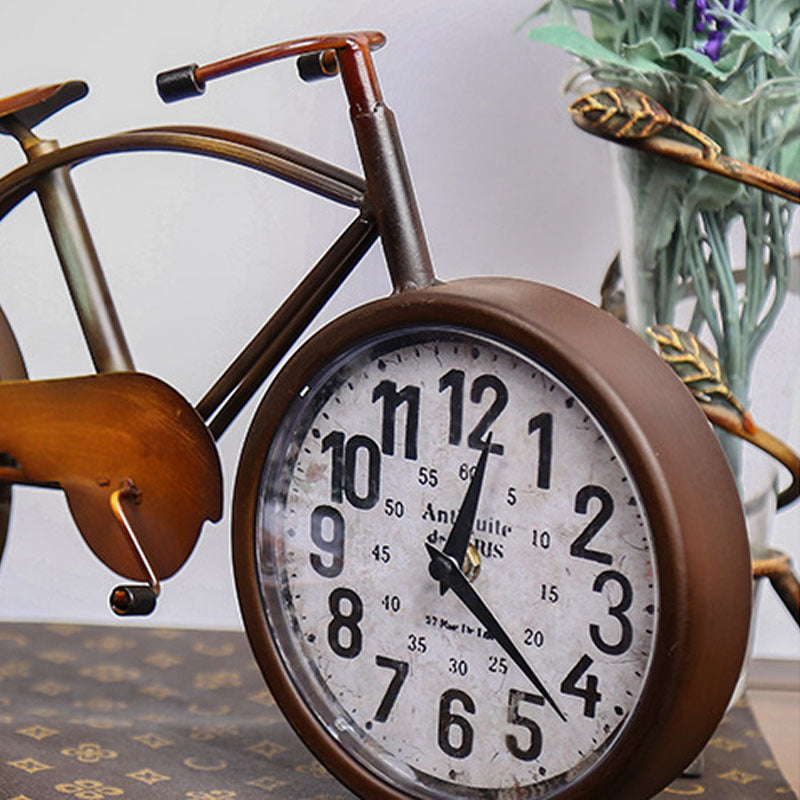 Creative Metal Bicycle-Shaped Clock Ornaments