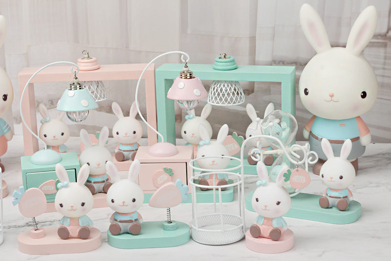 Bunny resin piggy bank