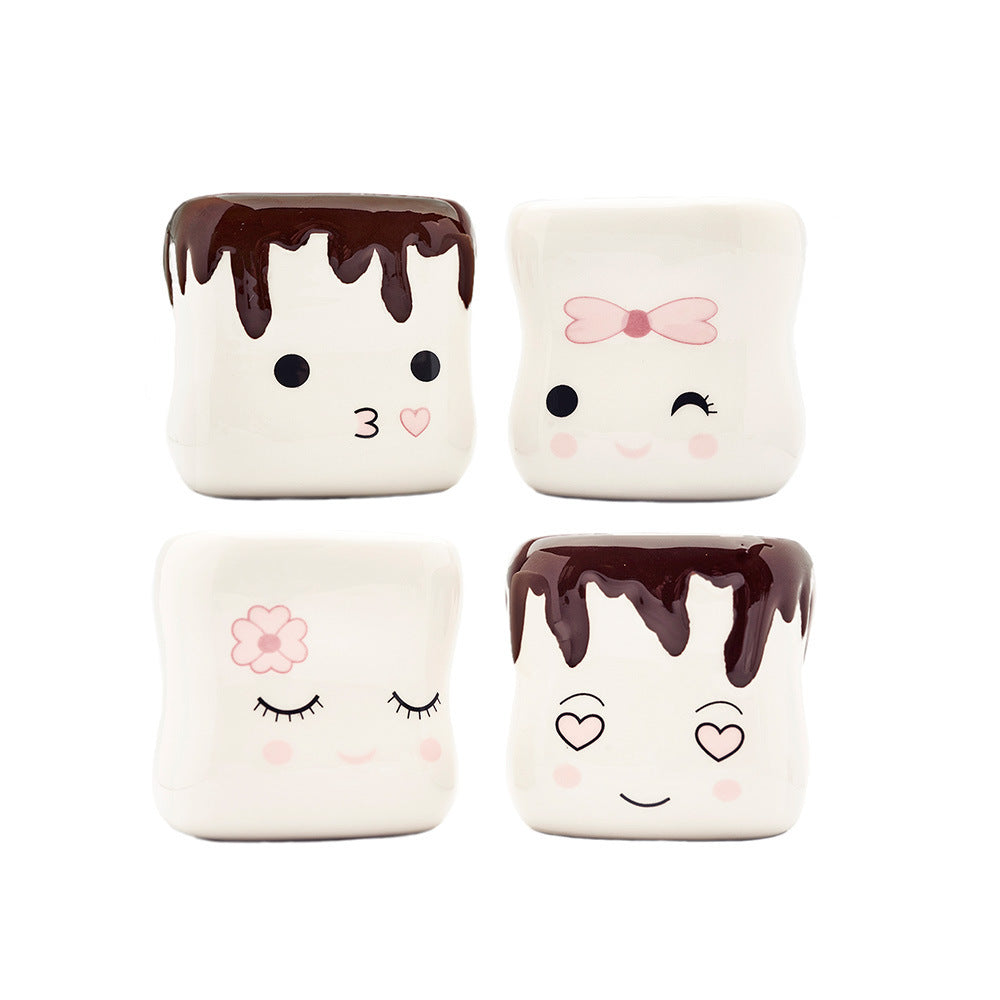 Marshmallow Ceramic Mug Expression Cup