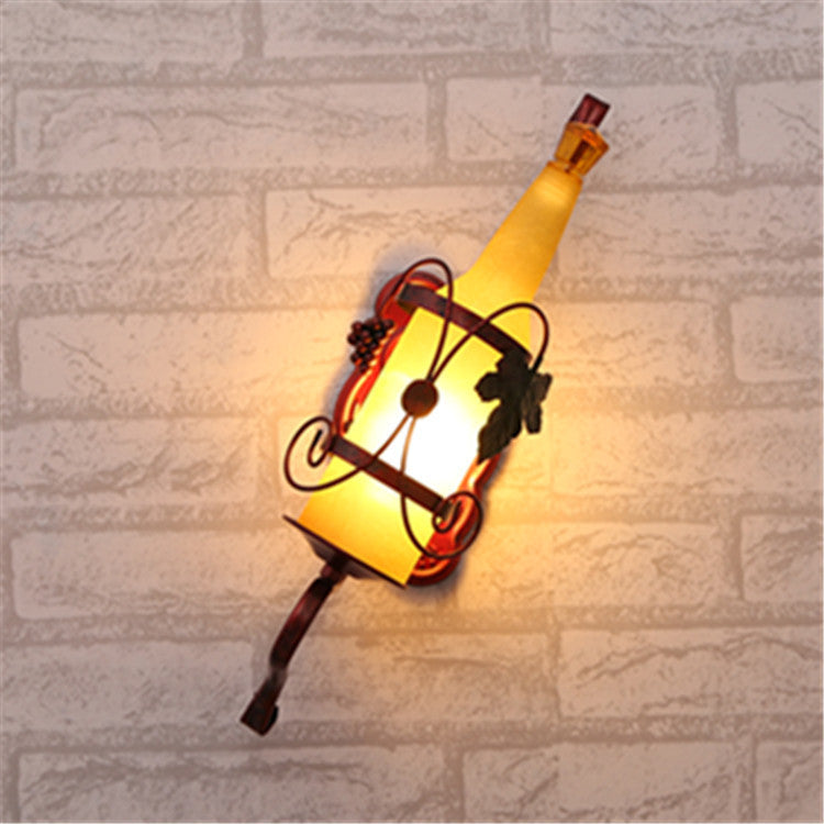 Creative Wall Lamp Bedroom Bedside Lamp Wine Bottle