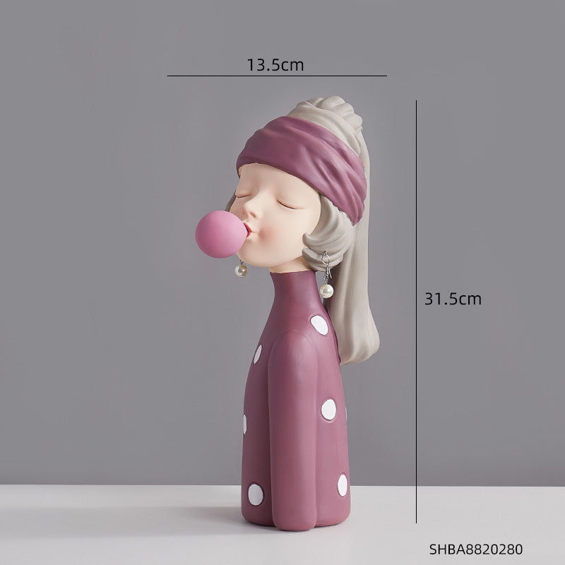 Nordic Light Luxury Style Bubble Girl Creative Ornaments