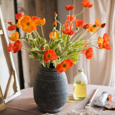 Decorative Vase Ornaments Art Simulation Flowers
