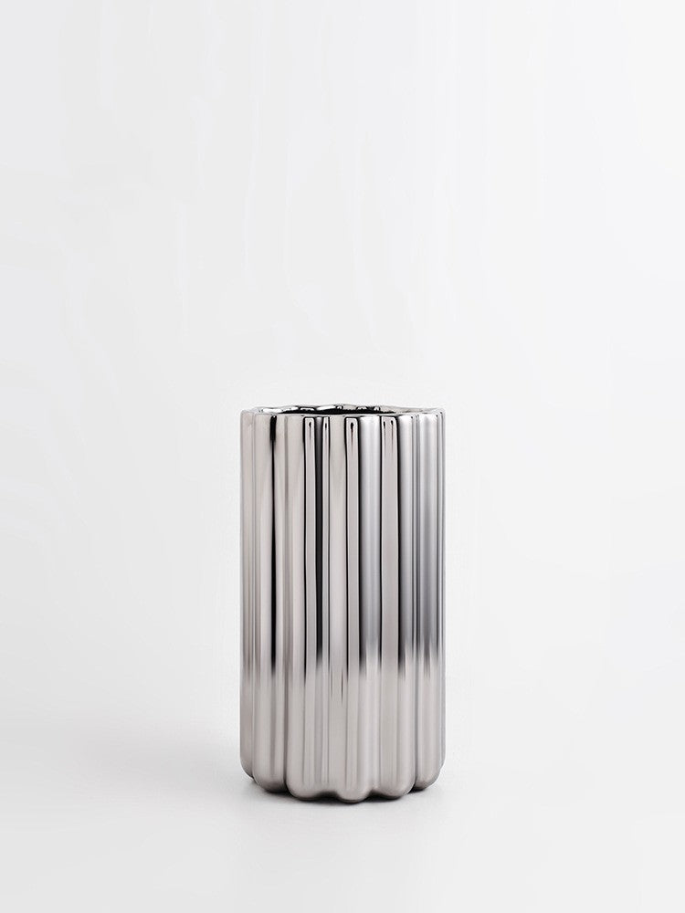 Ceramic Straight Tube Decorative Vase Ornaments