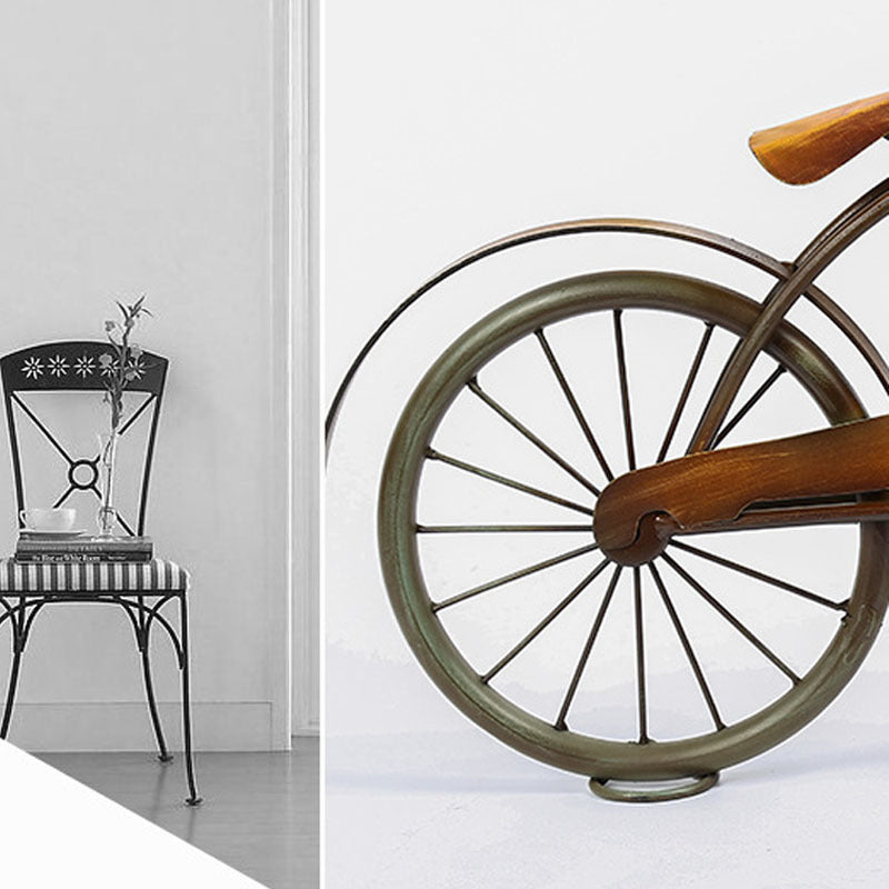 Creative Metal Bicycle-Shaped Clock Ornaments