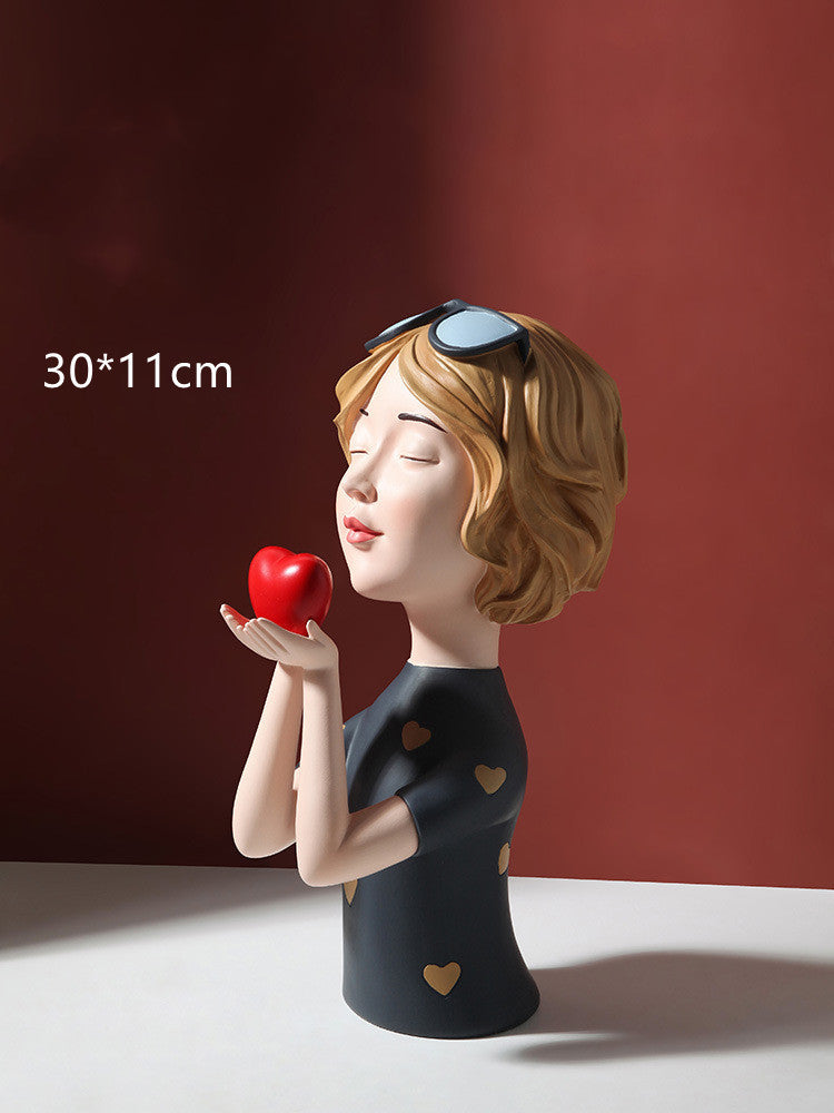 Cute Girl Gift Creative Jewelry Living Room TV Cabinet Decoration Crafts