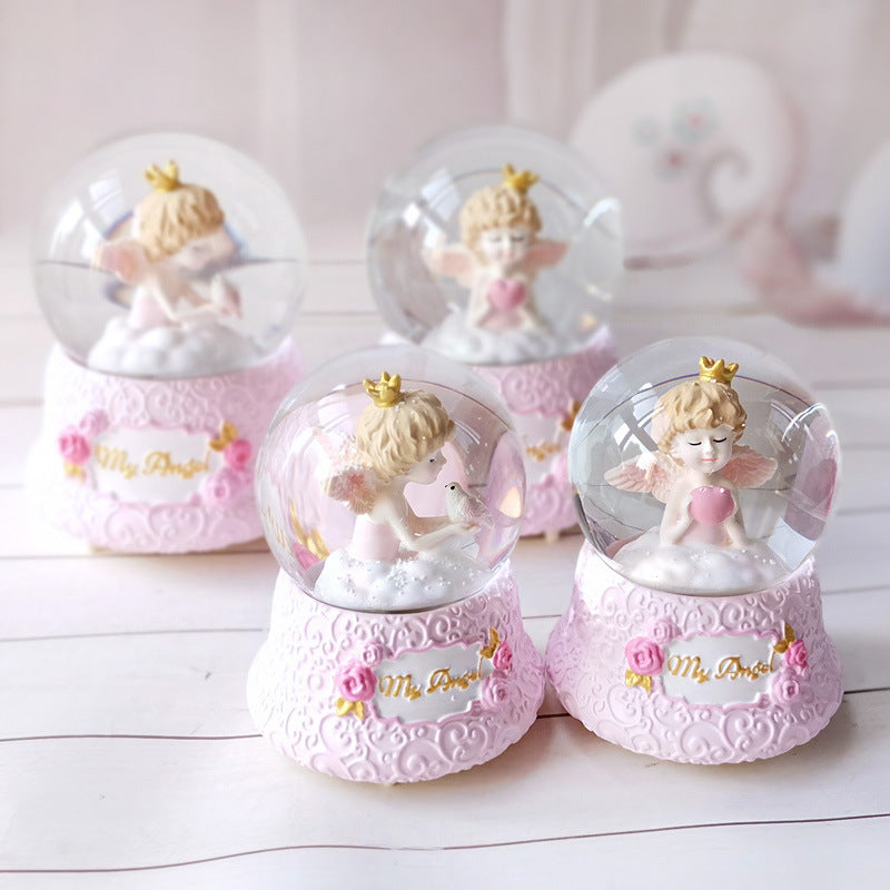Gift Snow Crystal Ball Music Box