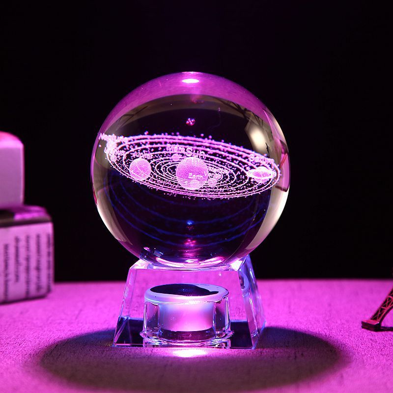 Inner Carved Ball Dandelion Creative Decoration Girl'S Day Gift Music Box Crystal Ball