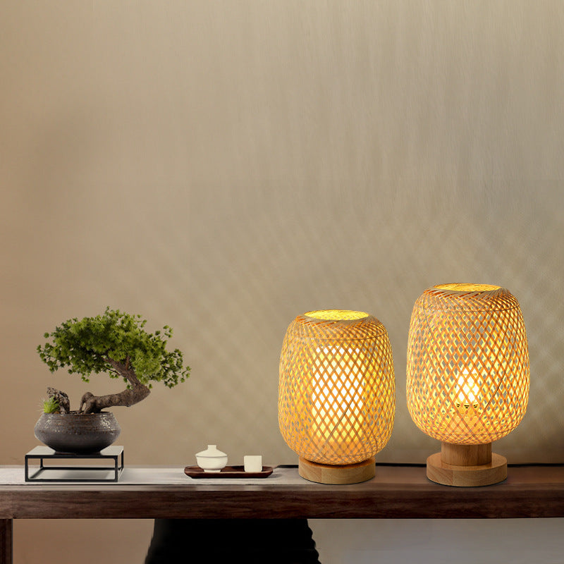 Weaving Lamp Girl Net Celebrity Homestay Decoration Small Table Lamp