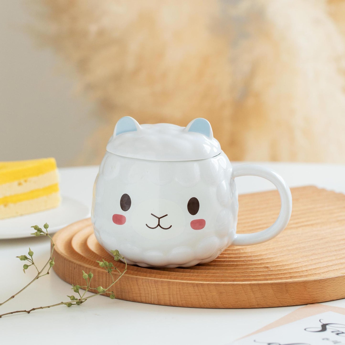 Fashion Cartoon Alpaca Ceramic Mug