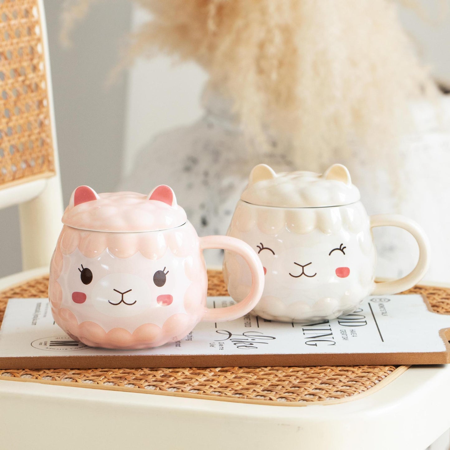 Fashion Cartoon Alpaca Ceramic Mug