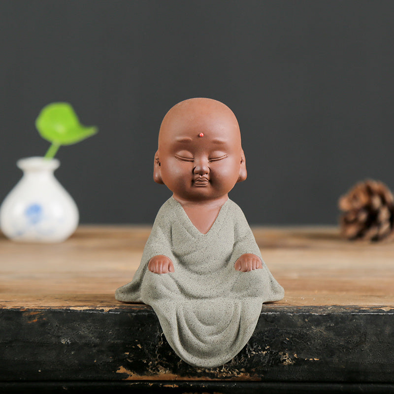 Creative Ceramic Small Monk Zen Ornaments