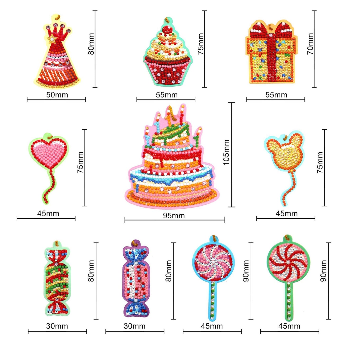 Card Room Birthday Party Ornaments