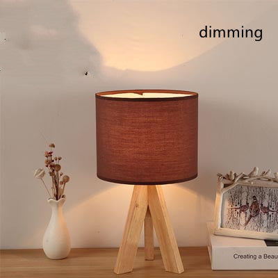 Japanese Style Solid Wood Table Led Night Lamp
