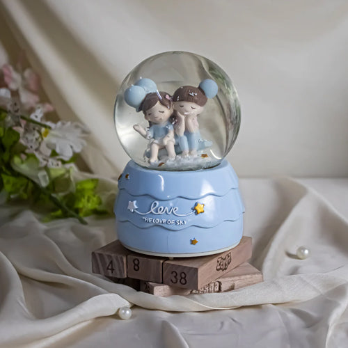 A Creative Couple Gift Crystal Ball Music Box