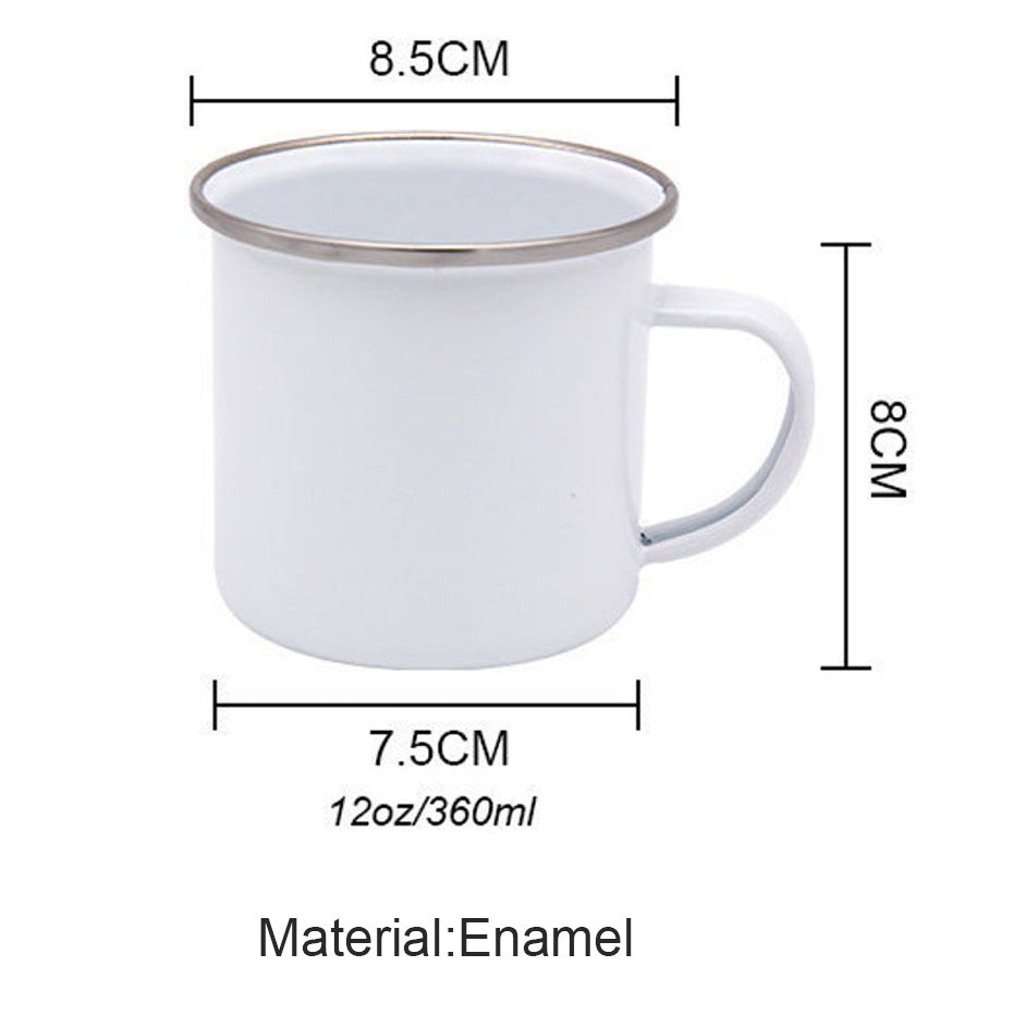 Dachshund Printing Enamelled Cup Mug