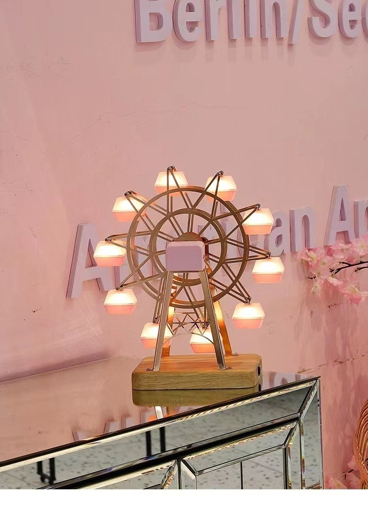 Ferris Wheel Home Decorative Creative Small Night Lamp Rotating Atmosphere Lamp