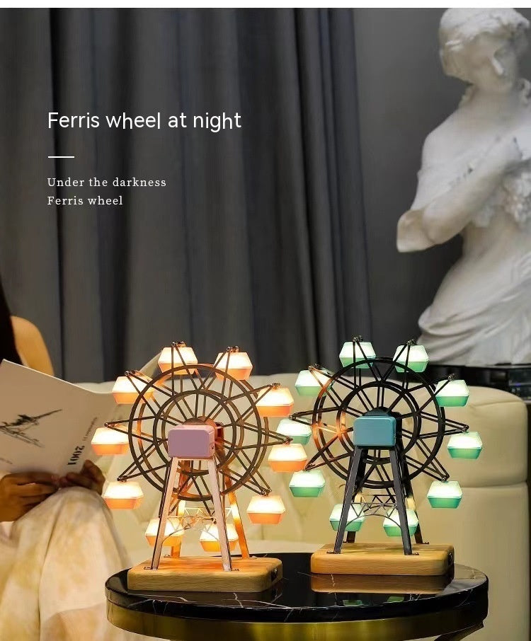 Ferris Wheel Home Decorative Creative Small Night Lamp Rotating Atmosphere Lamp