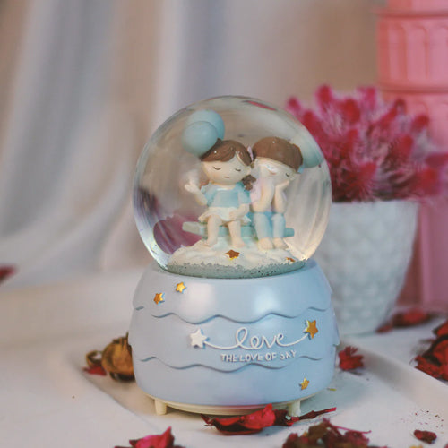 A Creative Couple Gift Crystal Ball Music Box