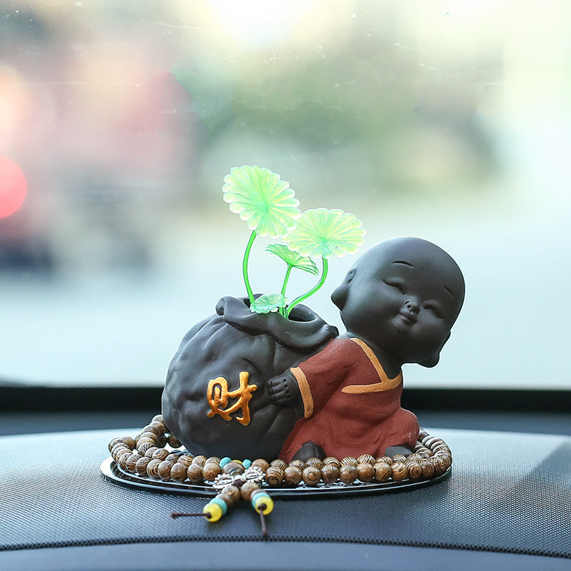 Creative Ceramic Small Monk Zen Ornaments