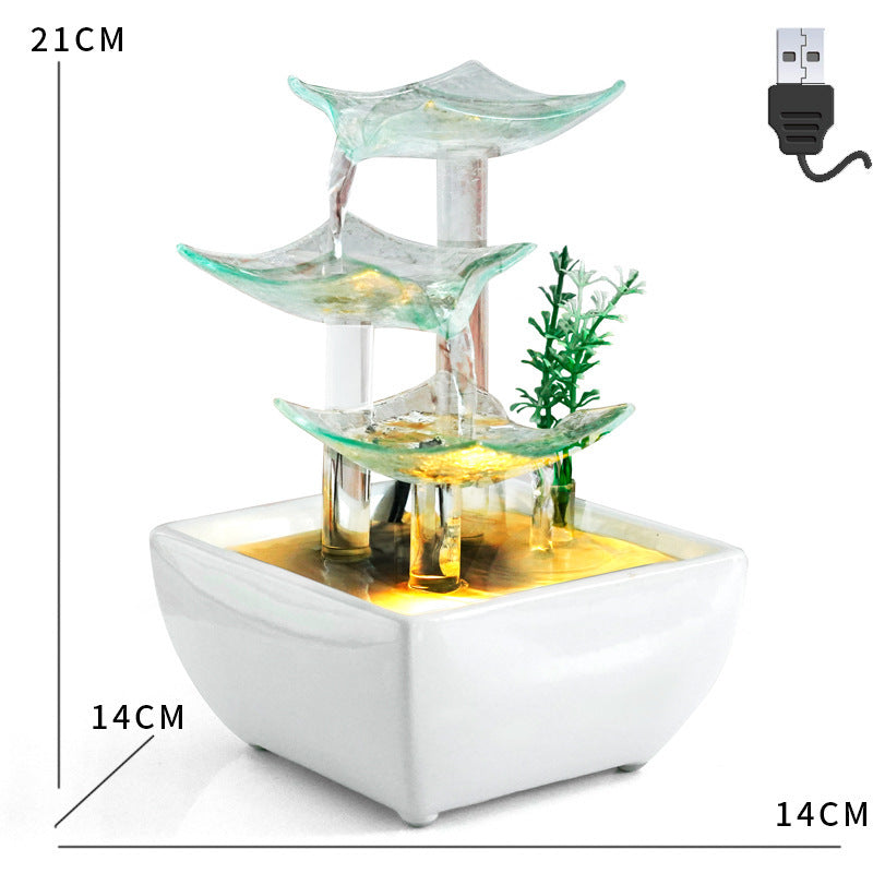 Office Desktop Decorative Circulating Water Ornaments