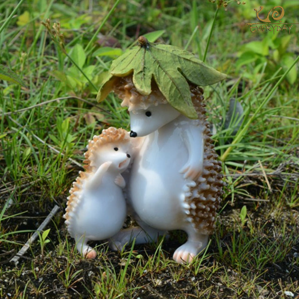 Hedgehog resin animal ornaments
