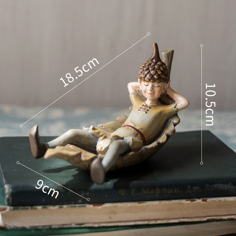 Forest Elf Cartoon Hand-Painted Resin Ornaments