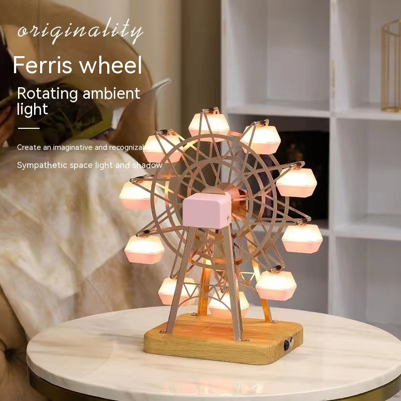 Ferris Wheel Home Decorative Creative Small Night Lamp Rotating Atmosphere Lamp