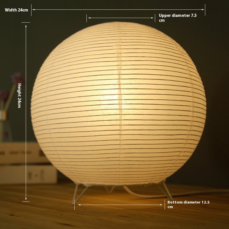 Modern Creative Personality Paper Lantern Table Lamp Bedside Small Night Lamp