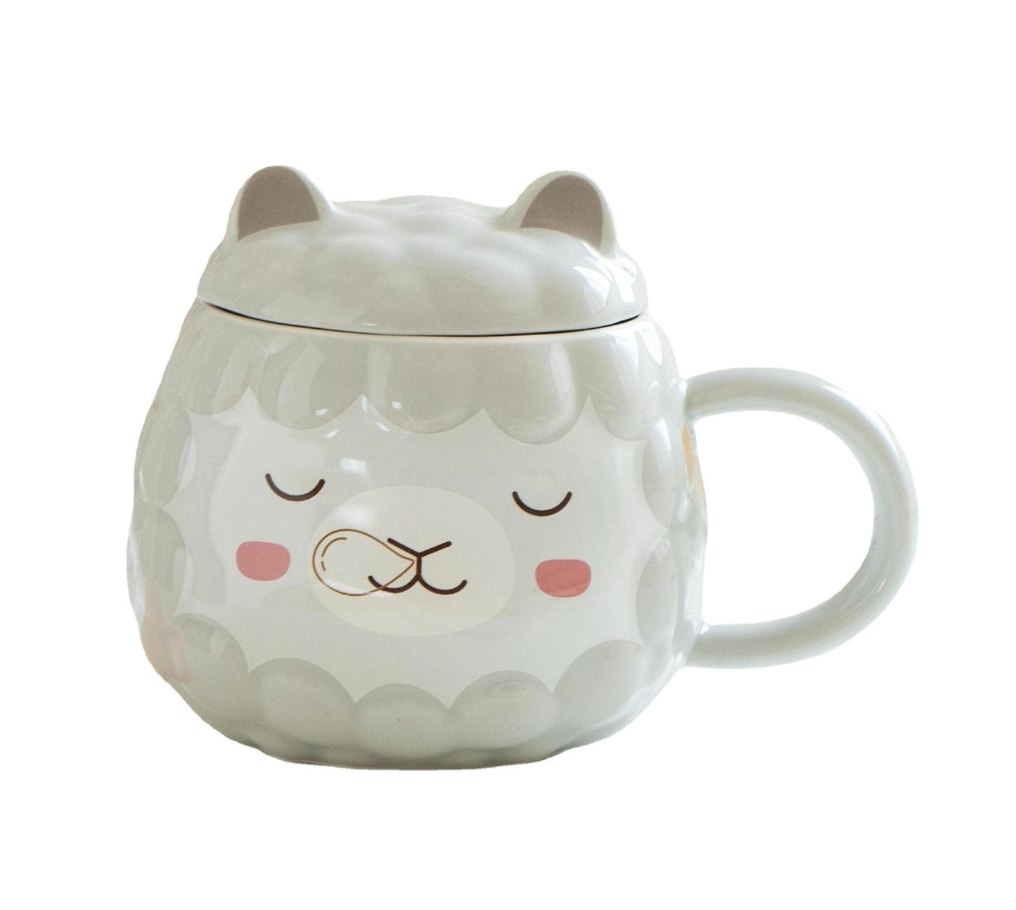 Fashion Cartoon Alpaca Ceramic Mug