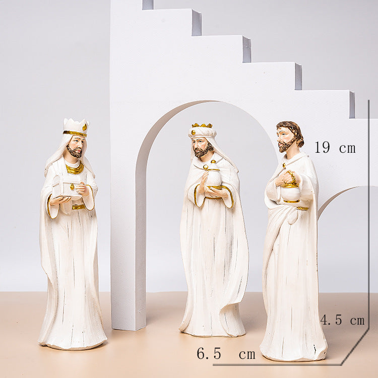 Christmas Manger Jesus with Mary Figurines