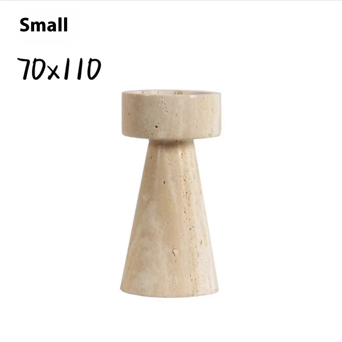 Creative Natural Cave Stone Candlestick Furnishings Ornaments