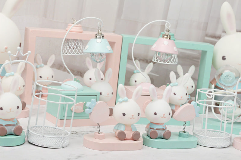 Bunny resin piggy bank