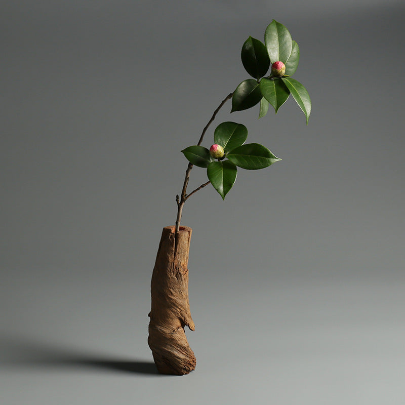 Flower Arrangement With Dead Wood Landscape Ornaments Ornaments Solid Wood Small Vase