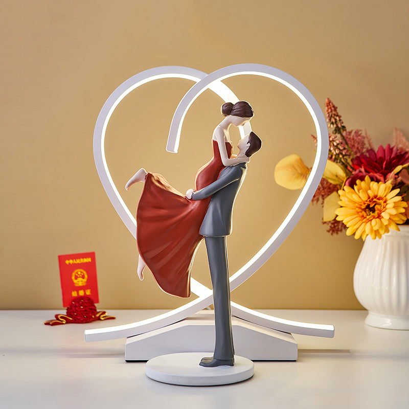 Couple Love Romantic Warm Hug Figurine Statue – Perfect Valentine Gift & Elegant Home Decoration