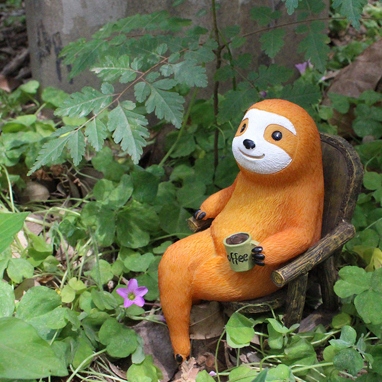 Sloth American Garden Courtyard Decoration Resin Decorations