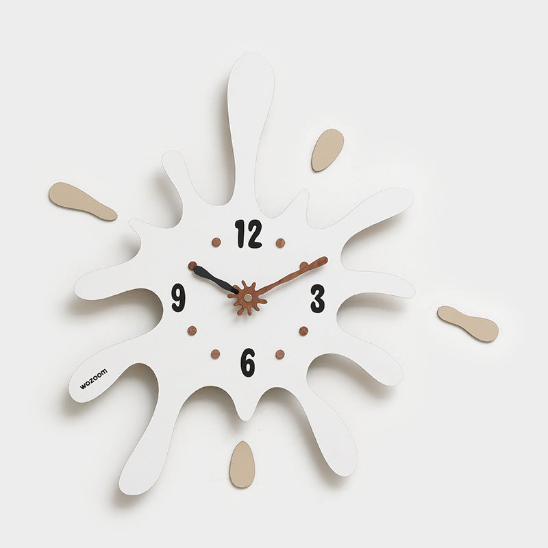 Living Room Home Punch-free Nordic Light Luxury Clock Wall Clock