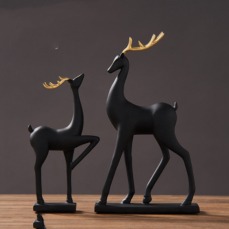 Couple Deer Ornaments Nordic Modern Light Luxury
