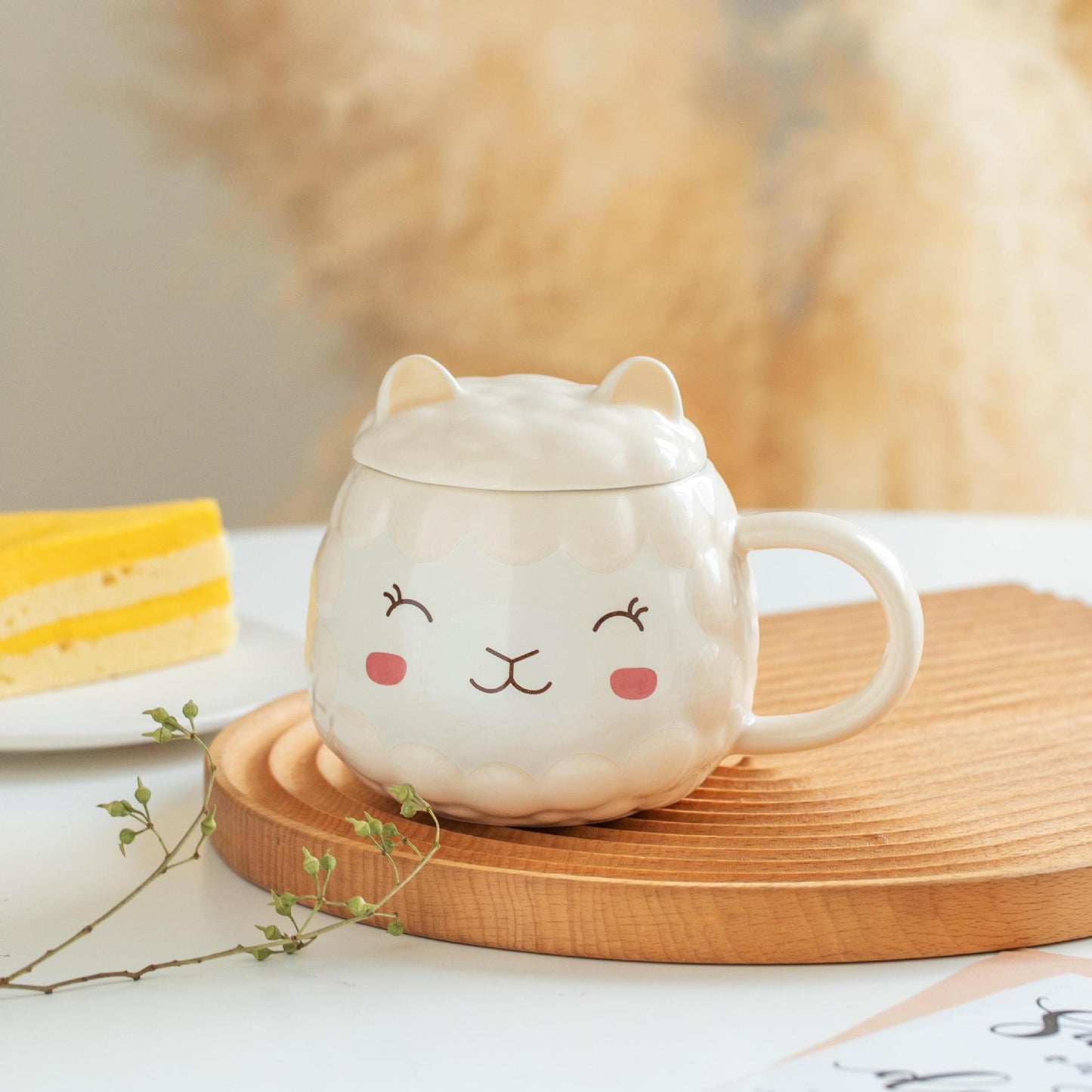 Fashion Cartoon Alpaca Ceramic Mug