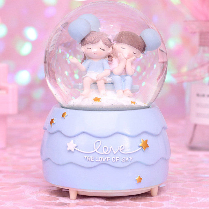 A Creative Couple Gift Crystal Ball Music Box
