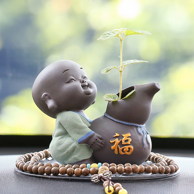 Creative Ceramic Small Monk Zen Ornaments