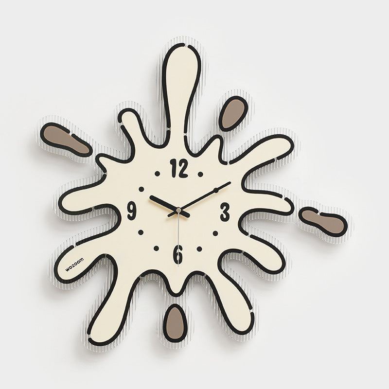 Living Room Home Punch-free Nordic Light Luxury Clock Wall Clock
